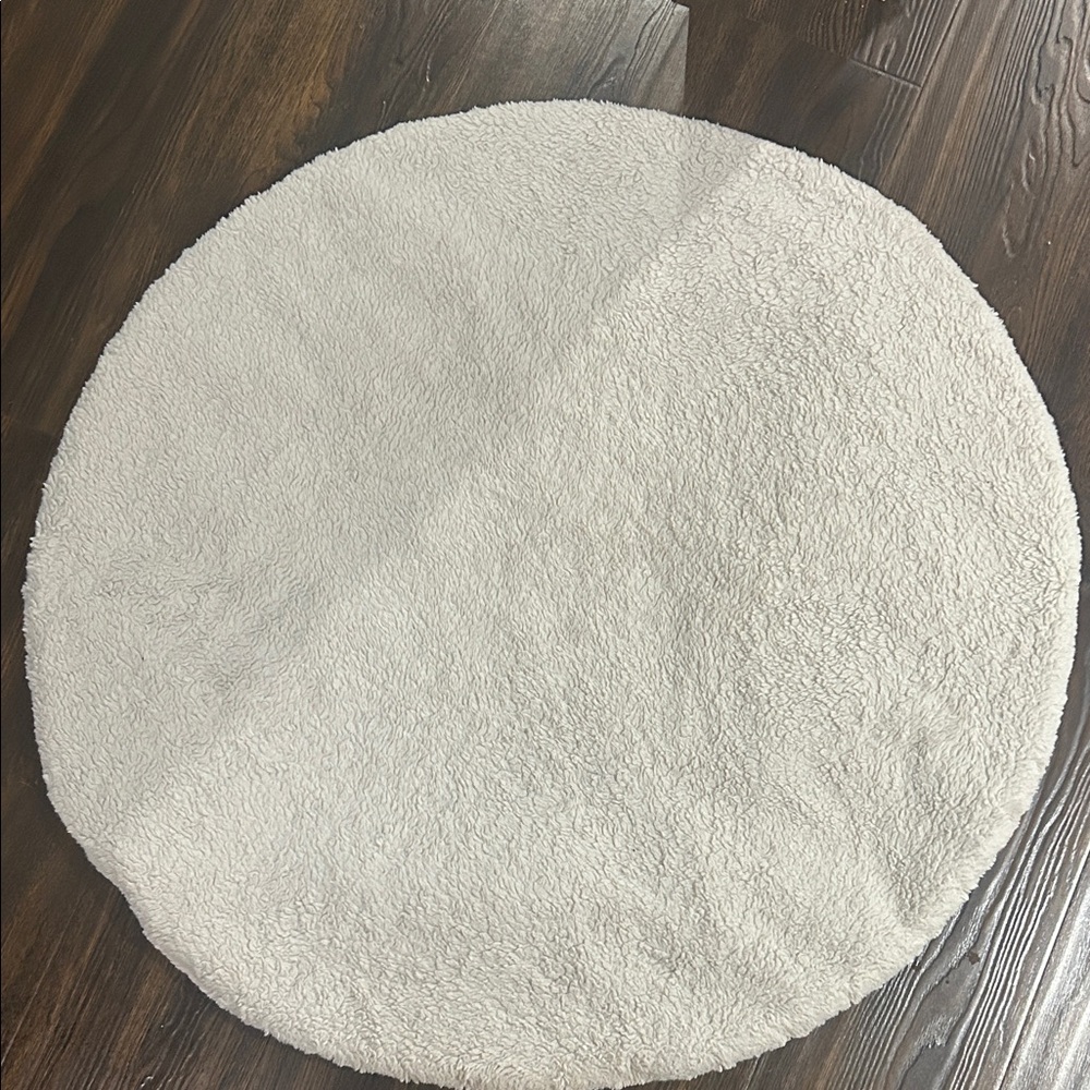 Plush/Sherpa Cream Baby Tummy Time Mat